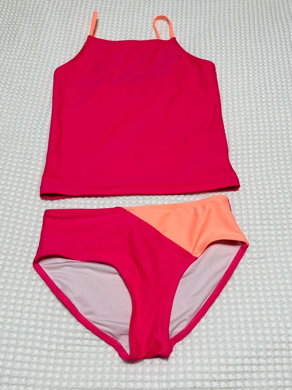 Old Navy - NWOT Girls Two-Piece Tankini Swim Set in Pink & Peach